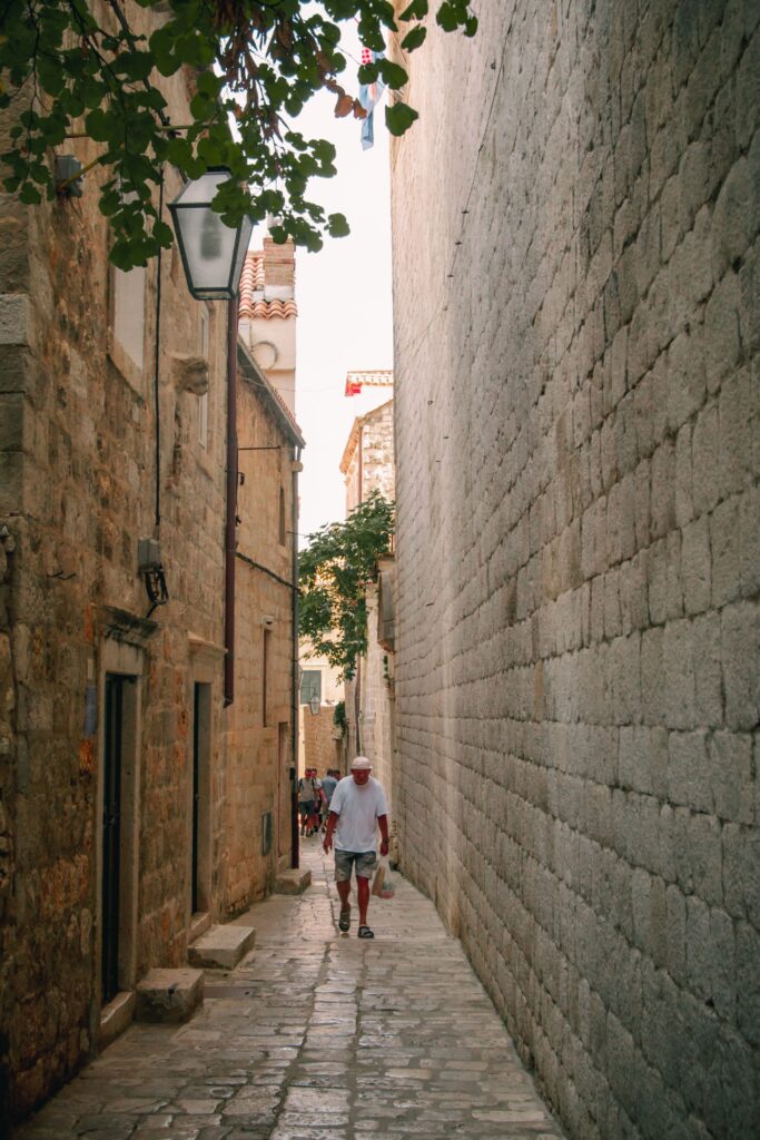 Strada di Dubrovnik da vedere durante il tour dei Balcani in auto