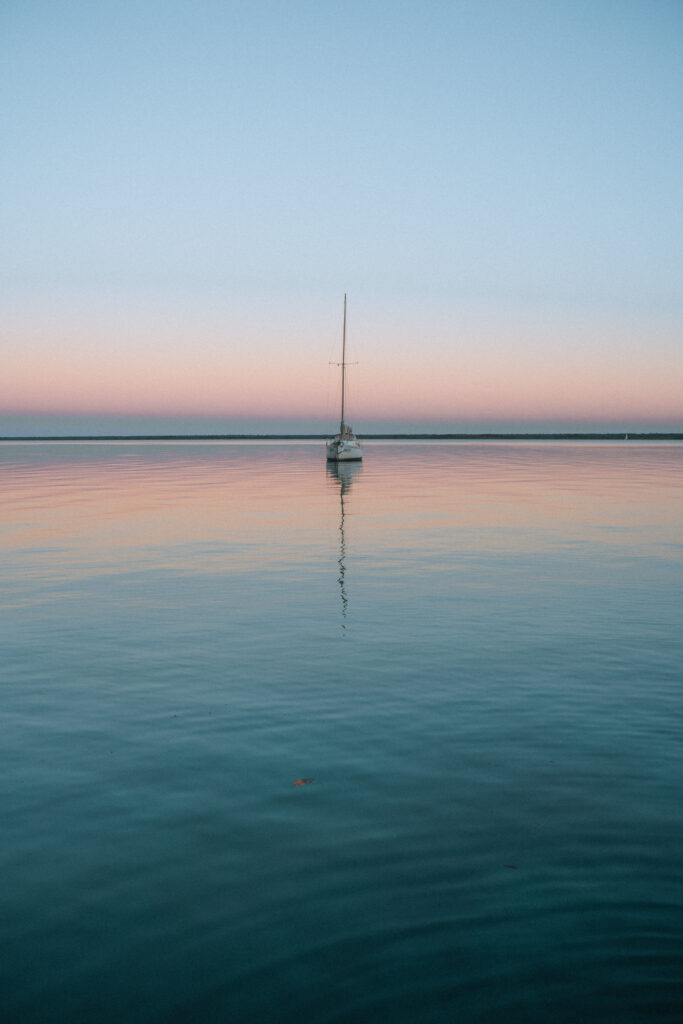 Laguna di Bacalar all'alba