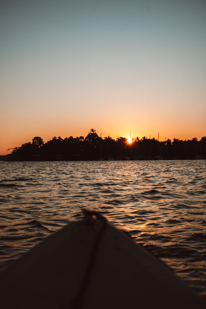 Tramonto sul Rio Dulce