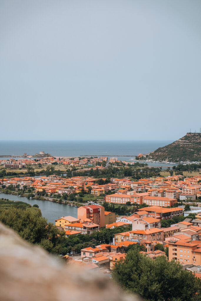 Vista di Bosa dal castello