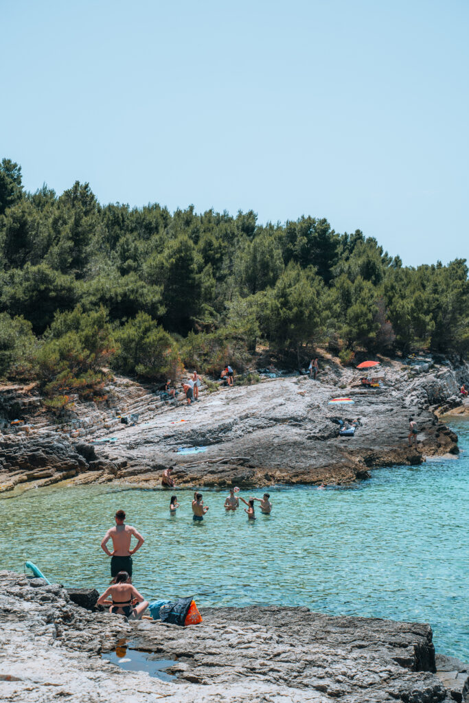 Caletta a Premantura in Istria