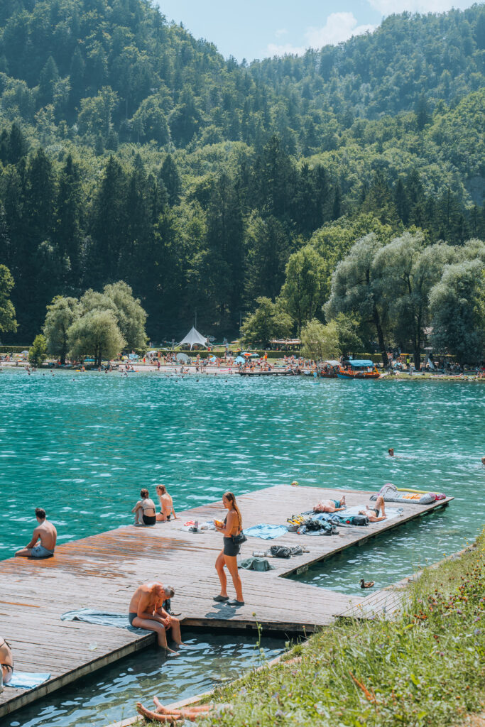 Guida lago di Bled dove nuotare