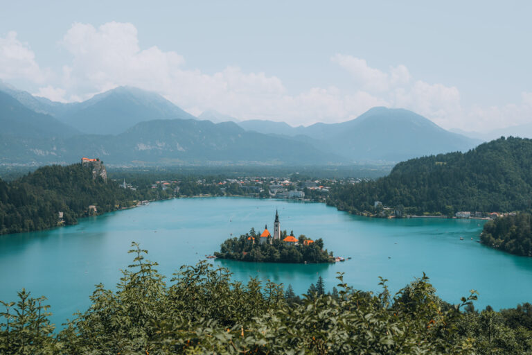 Vista panoramica lago di Bled